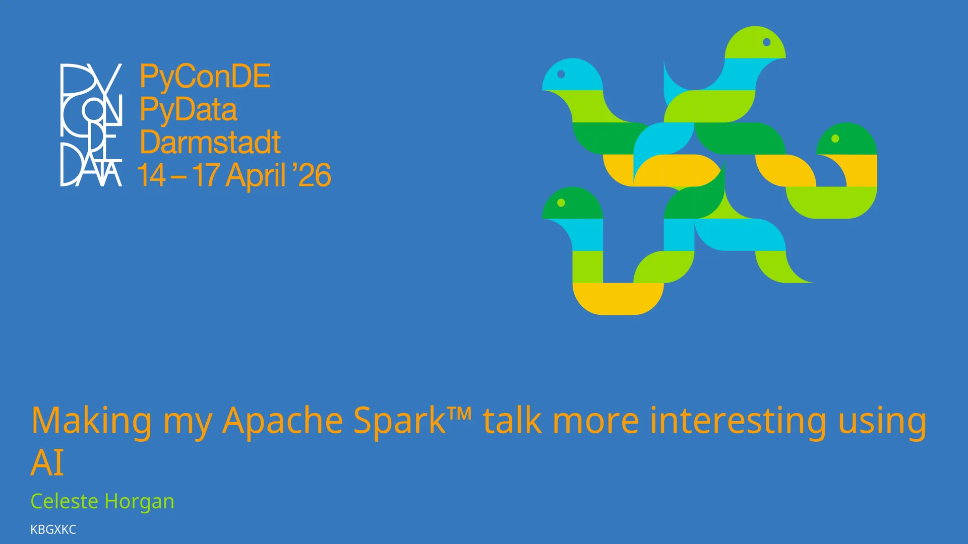 Making my Apache Spark™ talk more interesting using AI