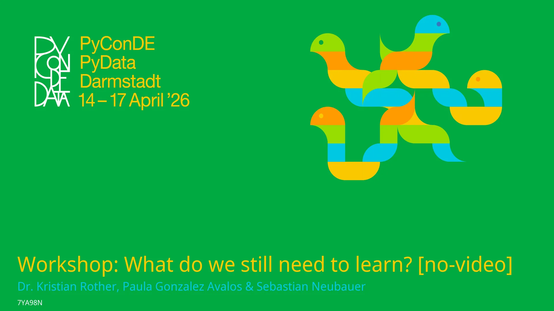 Workshop: What do we still need to learn? [no-video]